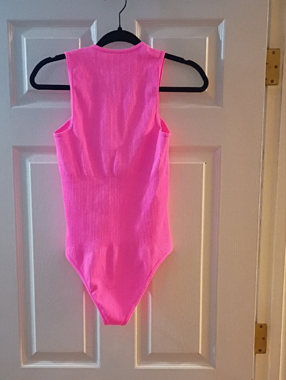 Pink Ribbed One-Piece Tank - Picture 3 of 3